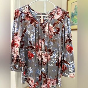 Daniel RAINN Long Sleeve Floral Blouse. NWT. Size Medium